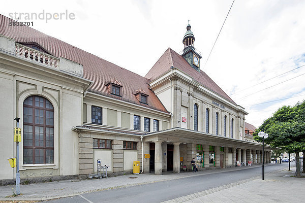Bahnhof  Empfangsgebäude  Görlitz  Oberlausitz  Lausitz  Sachsen  Deutschland  Europa  ÖffentlicherGrund