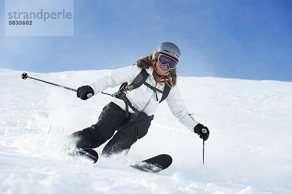 Skifahrer  Schnee  Skisport  Hang