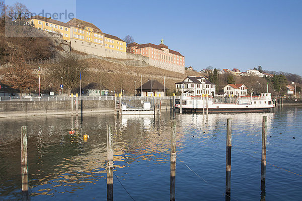 Neues und Altes Schloss  Meersburg  Baden-Württemberg  Deutschland  Europa