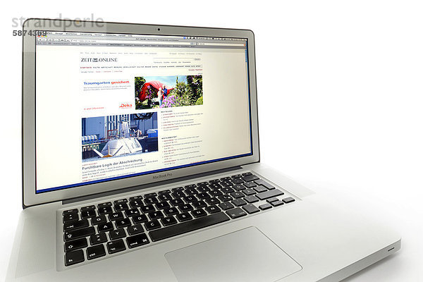 Die ZEIT online  Website auf Apple MacBook Pro