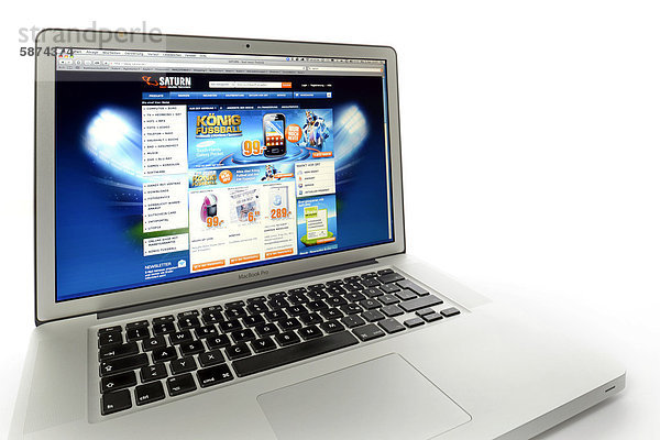 Saturn  Website auf Apple MacBook Pro