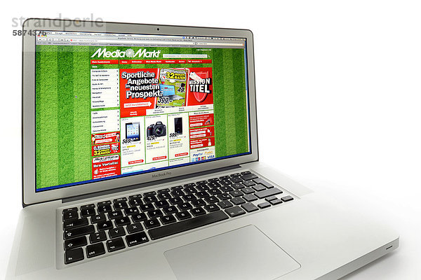 Mediamarkt  Website auf Apple MacBook Pro