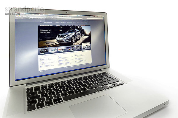Mercedes-Benz  Website auf Apple MacBook Pro