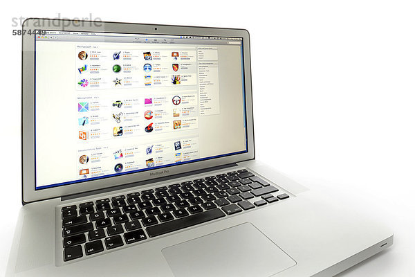 Apple App Store  Website auf Apple MacBook Pro