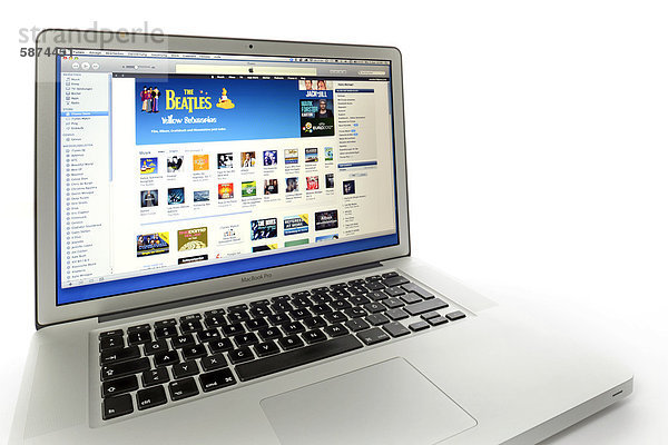 Apple iTunes Store  Website auf Apple MacBook Pro