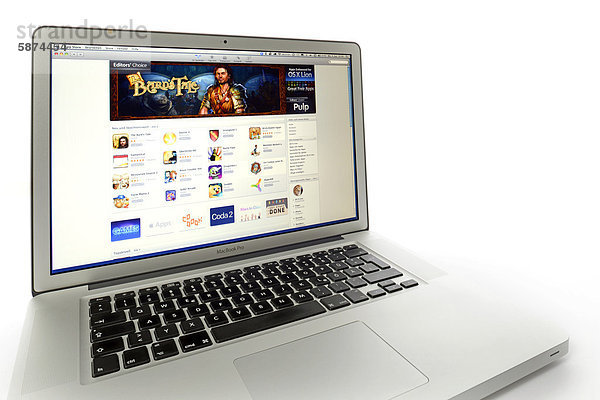 Apple App Store  Website auf Apple MacBook Pro