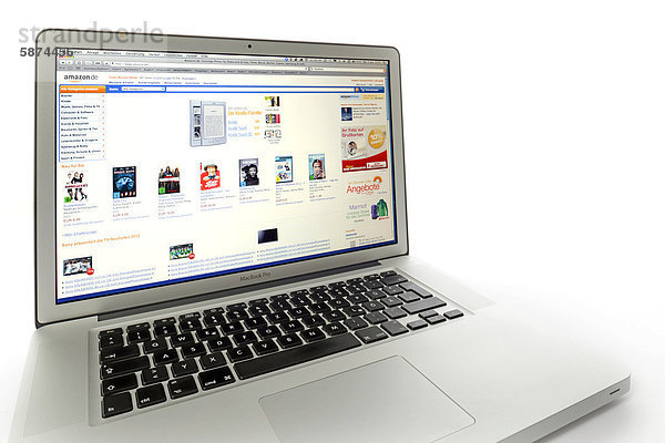 Amazon Deutschland  Website auf Apple MacBook Pro