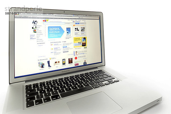 EBay  Website auf Apple MacBook Pro