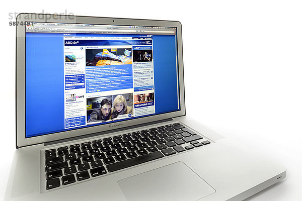 ARD  Website auf Apple MacBook Pro