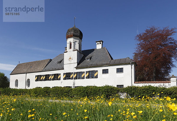 Schloss Mühlfeld  Gemeinde Herrsching  Fünfseenland  Oberbayern  Bayern  Deutschland  Europa  ÖffentlicherGrund