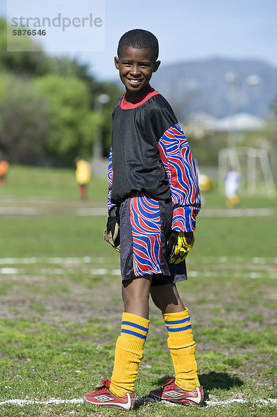 Südliches Afrika Südafrika Teamwork jung Afrika Kapstadt Football Torwart