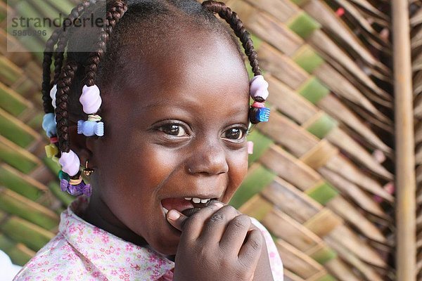 Afrikanische Mädchen  Lome  Togo  Westafrika  Afrika