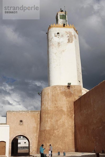 Minarett in El Jadida  Marokko  Nordafrika  Afrika