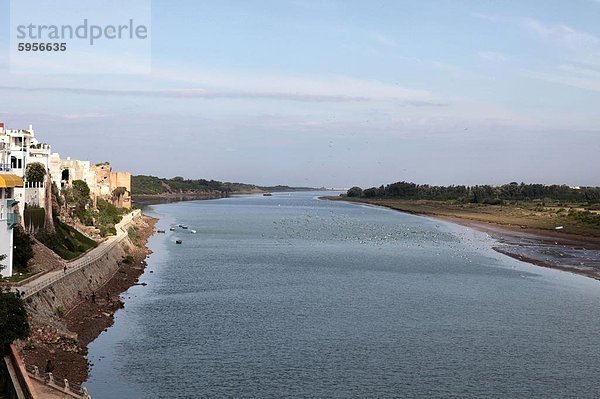 Oum Errabiaa River  Azemmour  Marokko  Nordafrika  Afrika