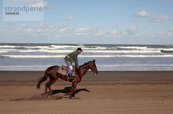 Nordafrika nahe Strand Reiter Afrika Marokko