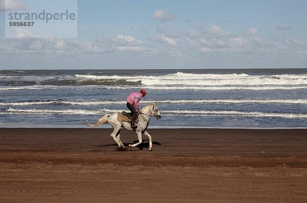 Nordafrika nahe Strand Reiter Afrika Marokko