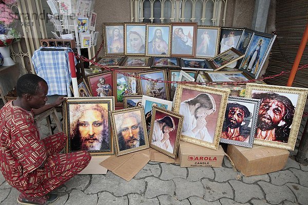 Religiöse Shop  Cotonou  Benin  Westafrika  Afrika