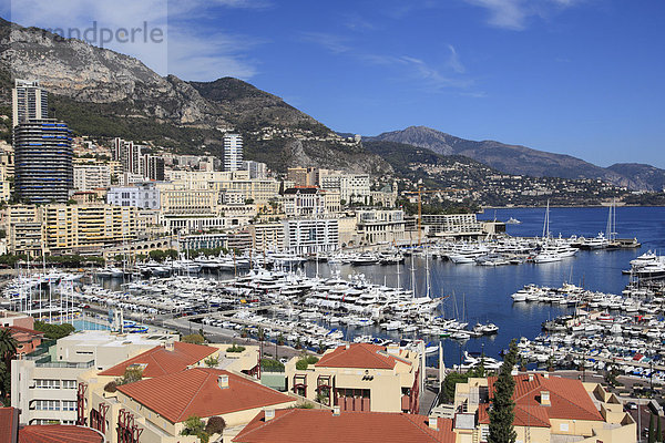 Port Hercule  Monte Carlo  Monaco  Cote d ' Azur  Mittelmeer  Europa