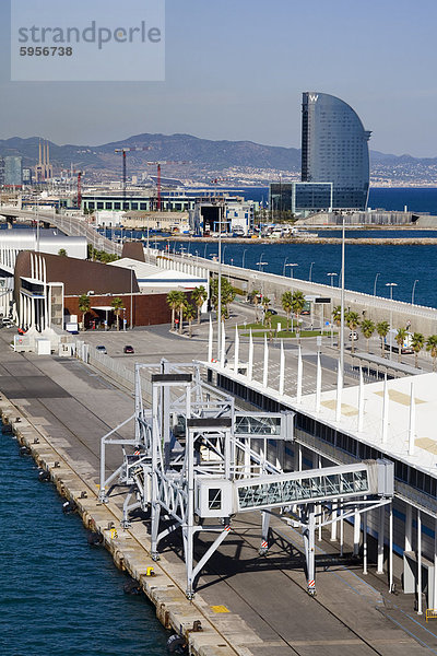 Hafen von Barcelona  Katalonien  Spanien  Europa