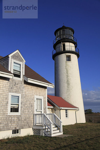Leuchtturm von Cape Cod Highland  Highland Light  Cape Cod  Nord Truro  Massachusetts  Neuengland  Vereinigte Staaten von Amerika  Nordamerika