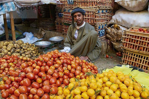 Markt von Assuan  Ägypten  Nordafrika  Afrika