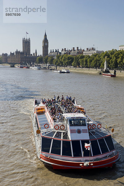 Europa Großbritannien London Hauptstadt Westminster England Houses of Parliament