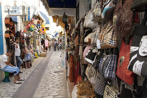 Basar in Houmt Souk  Insel von Jerba  Tunesien  Nordafrika  Afrika