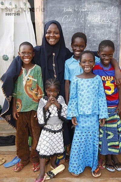 Muslimischen Familie  Lome  Togo  Westafrika  Afrika