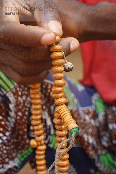 Moslemische Gebetsketten  Lome  Togo  Westafrika  Afrika