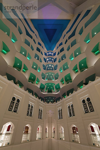 Atrium Hotel Burj Al Arab  Dubai  Vereinigte Arabische Emirate  Naher Osten