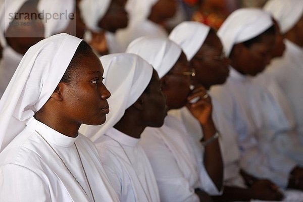 Katholische Messe in Lome  Togo  Westafrika  Afrika