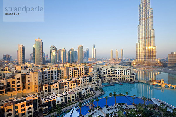 Das Burj Khalifa  2010 fertig gestellt  größte Mann gemacht Struktur in der Welt  Dubai  Vereinigte Arabische Emirate  Naher Osten
