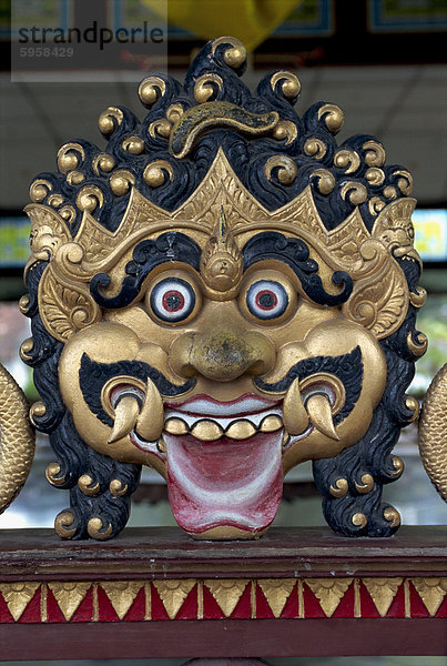 Nahaufnahme des Gesichts eines Dämons am Kraton oder Sultans Palace in Jogjakarta  Java  Indonesien  Südostasien  Asien