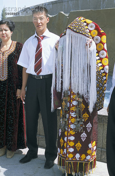 Traditionelle Turkmene Hochzeit  Asgabat  Turkmenistan  Zentral-Asien  Asien