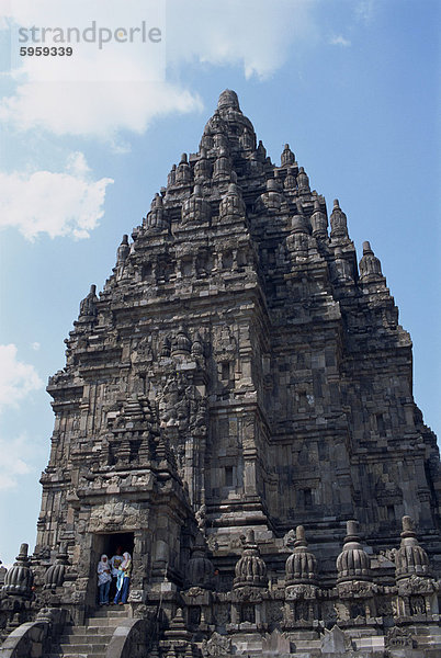 Der hinduistische Tempel Prambanan  UNESCO Weltkulturerbe  Java  Indonesien  Südostasien  Asien
