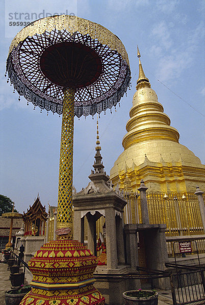 Wat Haripunchai Tempel  Lampoon  Thailand  Südostasien  Asien