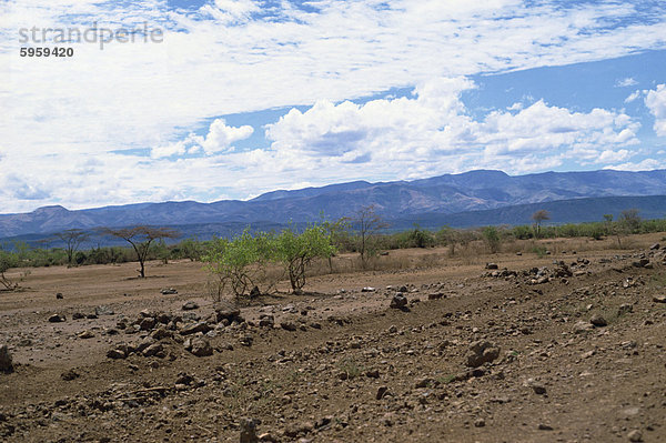 Großen Afrikanischen Grabenbruchs  in der Nähe von Lake Bogoria  Kenia  Ostafrika  Afrika