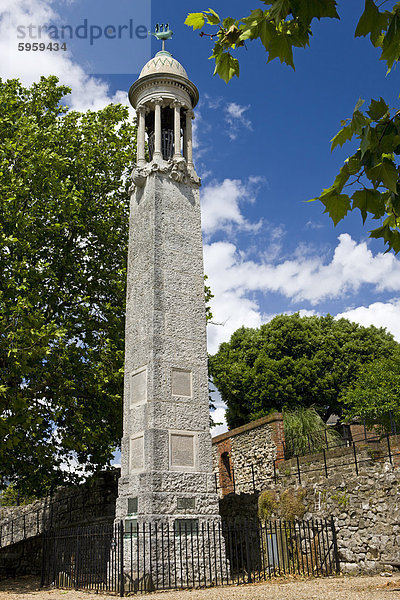 Die Pilgerväter Gedenkstätte zur Erinnerung an die Abreise Punkt von The Mayflower 1620 von der Stadt Southampton  Hampshire  England  Vereinigtes Königreich  Europa