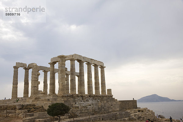 Tempel des Poseidon  Kap Sounion  Griechenland  Europa
