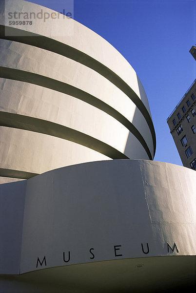 Das Guggenheim Museum  New York City  New York State  Vereinigten Staaten von Amerika  Nordamerika
