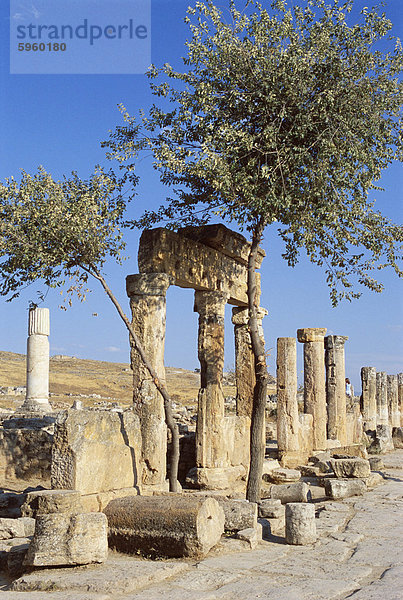 Ausgrabungsstätte UNESCO-Welterbe Anatolien Pamukkale Türkei