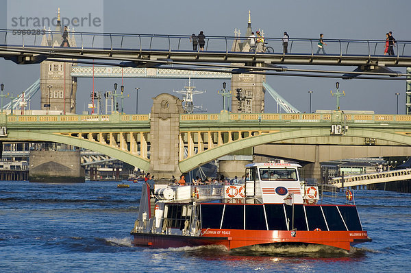 Brücken über die Themse  London  England  Vereinigtes Königreich  Europa
