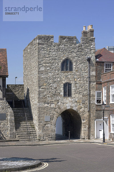 Westgate  alte Stadtmauer  Southampton  Hampshire  England  Vereinigtes Königreich. Europa