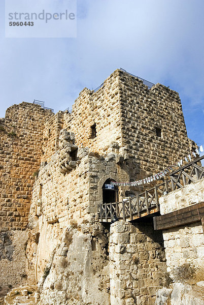 Moslemische militärische Fort von Ajloun  Jordanien  Naher Osten