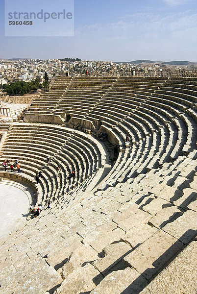 South Theater-  Jerash (Gerasa)  ein Roman Dekapolis-Stadt  Jordanien  Naher Osten