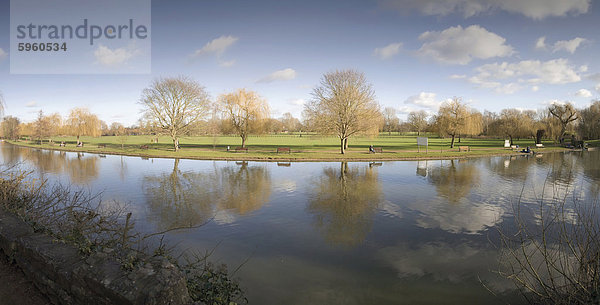 Fluss Avon  Stratford upon Avon  Warwickshire  England  Vereinigtes Königreich  Europa