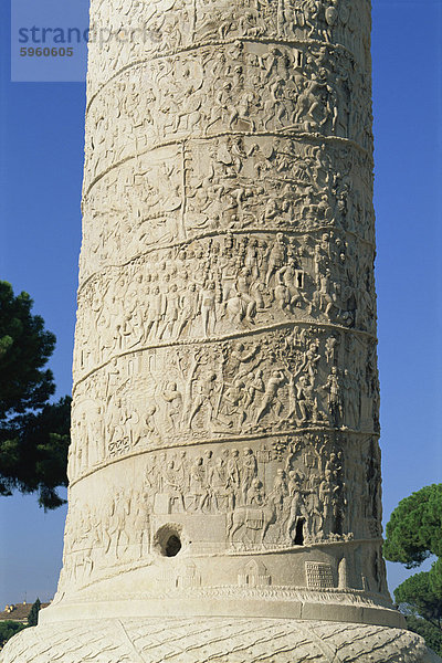 Trajanssäule  Trajan Forum  Rom  Latium  Italien  Europa