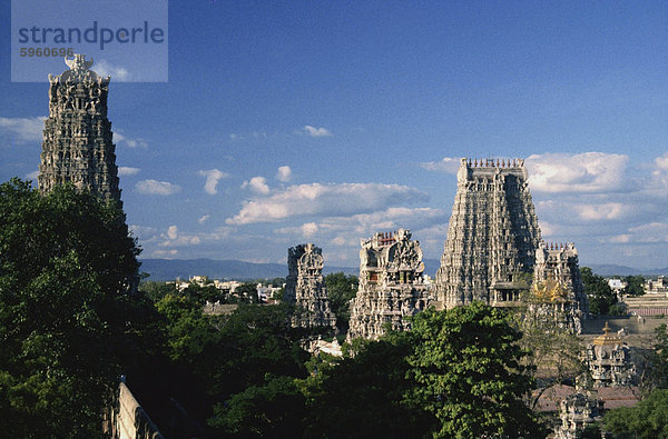 Shree Meenakshi Tempel  Madurai  Madras  Indien  Asien