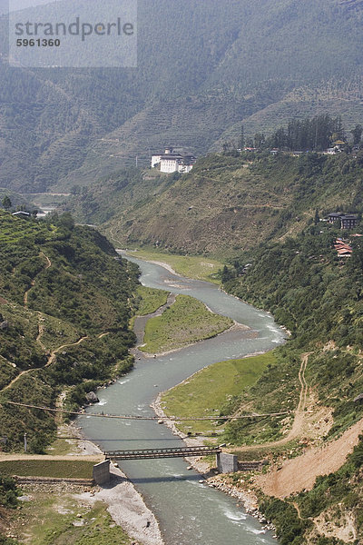 Wangdue Phodrang  Puna Tsang River  Bhutan  Asien