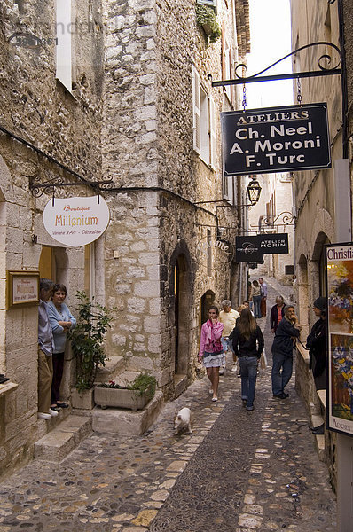 St. Paul de Vence  Alpes Maritimes  Provence  Cote d ' Azur  Frankreich  Europa